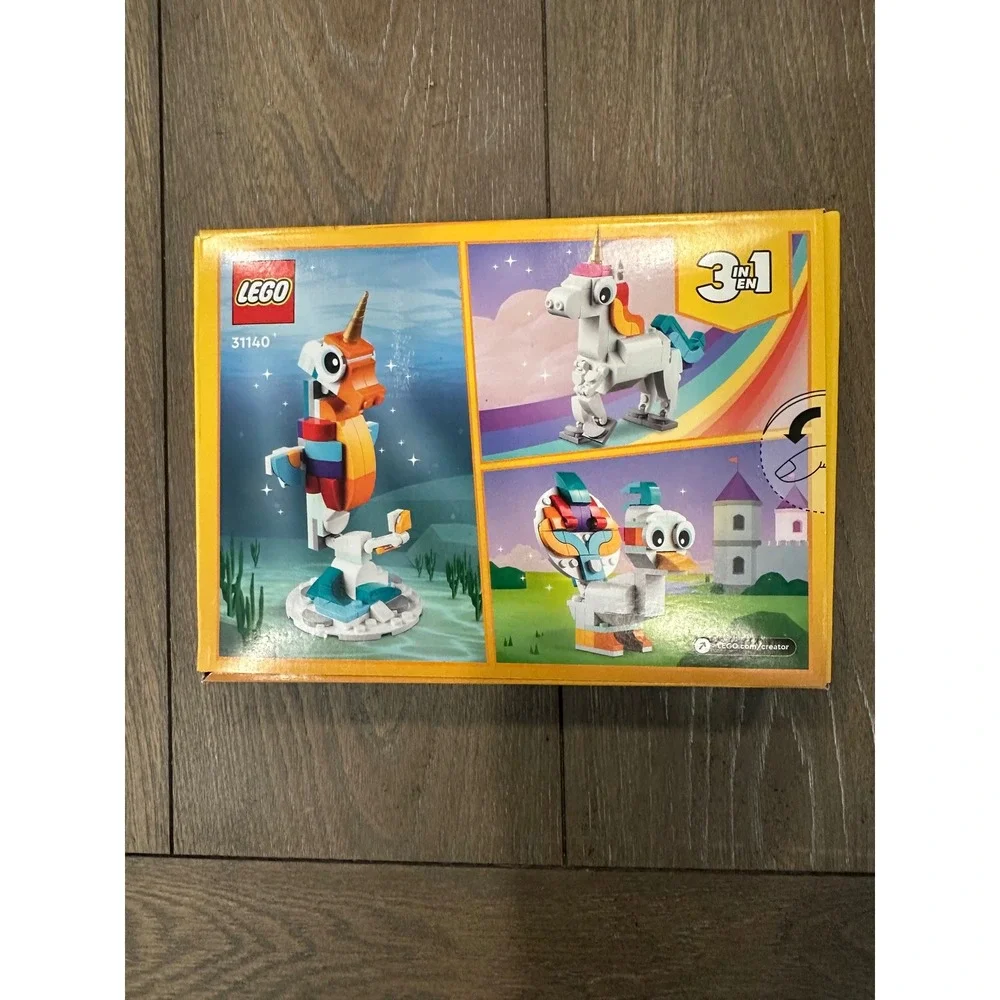 LEGO Kids White Unicorn 3in1 Creator 31140 Building Set 145 Pcs